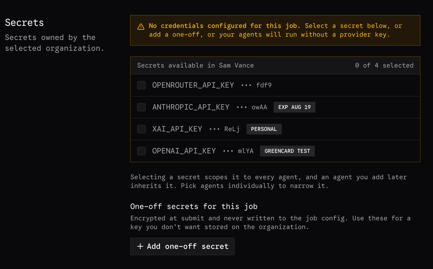 Select Secrets