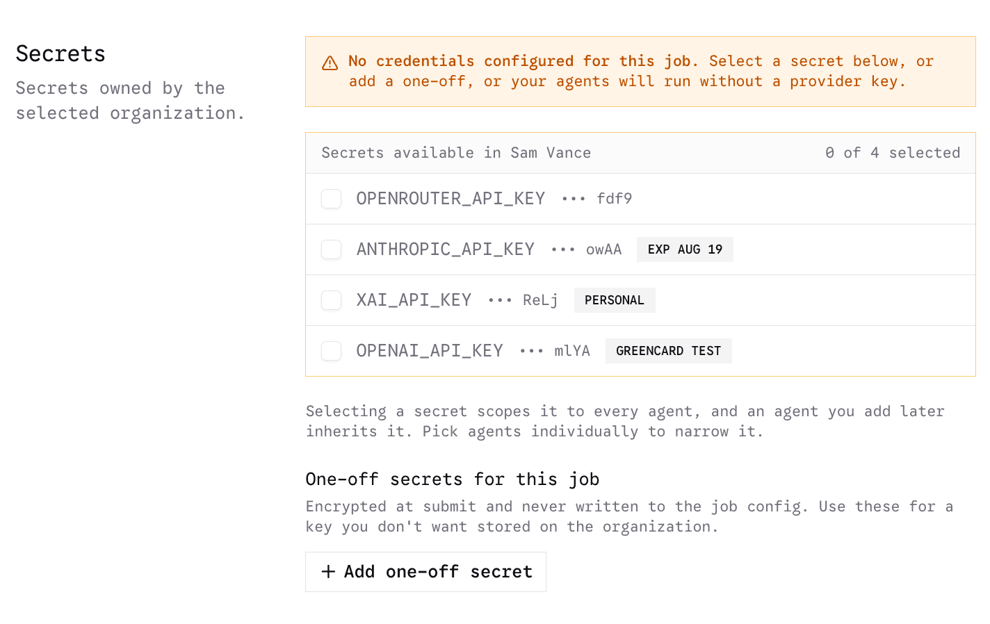 Select Secrets
